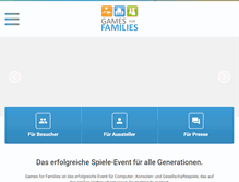 Tablet Screenshot of gamesforfamilies.de